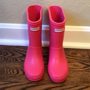 NEVER WORN Toddler girls Hunter Boots